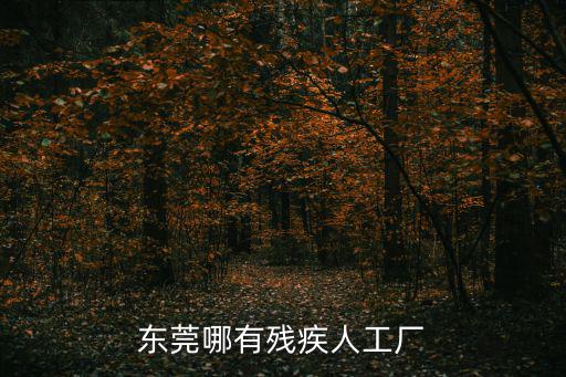 東莞哪有殘疾人工廠