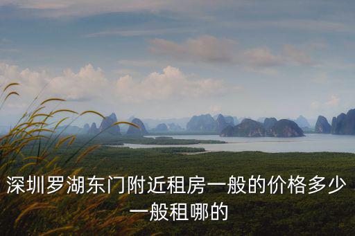 深圳羅湖東門附近租房一般的價格多少 一般租哪的