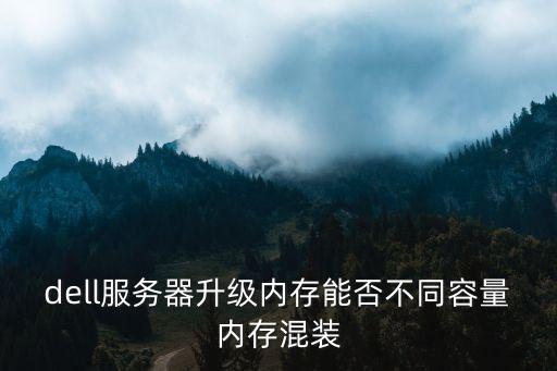 dell服務(wù)器升級(jí)內(nèi)存能否不同容量?jī)?nèi)存混裝