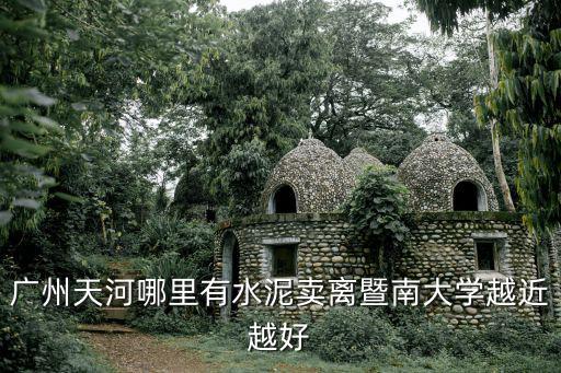 廣州天河哪里有水泥賣離暨南大學越近越好