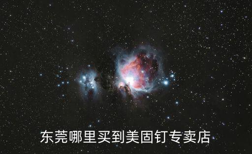 東莞美麗宏制品有限公司，東莞哪里買到美固釘專賣店