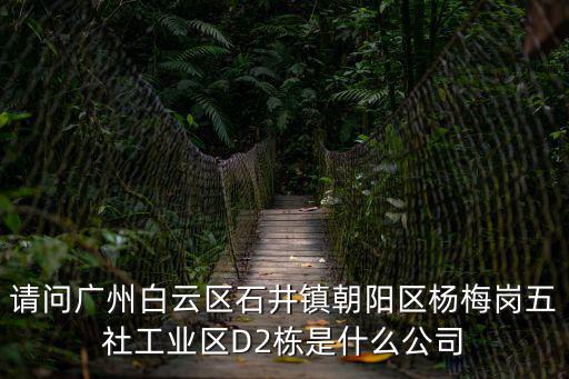 請問廣州白云區石井鎮朝陽區楊梅崗五社工業區D2棟是什么公司