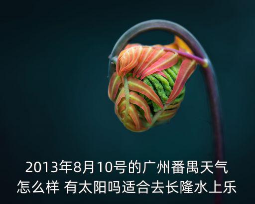 2013年8月10號的廣州番禺天氣怎么樣 有太陽嗎適合去長隆水上樂