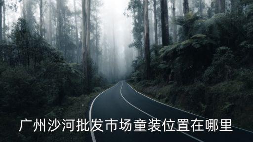 廣州沙河批發(fā)市場(chǎng)童裝位置在哪里