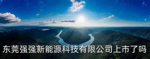 東莞強強新能源科技有限公司上市了嗎