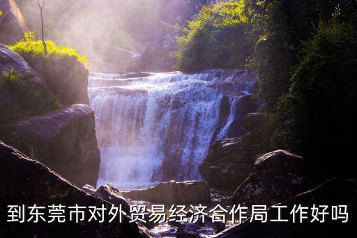 東莞市外經(jīng)貿(mào)局，到東莞市對外貿(mào)易經(jīng)濟合作局工作好嗎