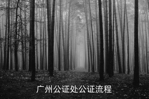 廣州公證處公證流程
