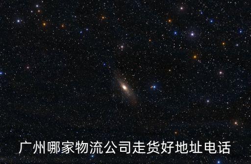 廣州哪家物流公司走貨好地址電話