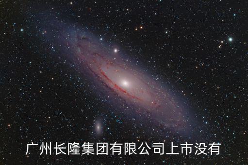 廣州長隆集團有限公司上市沒有