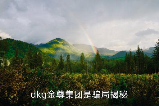 dkg金尊集團是騙局揭秘