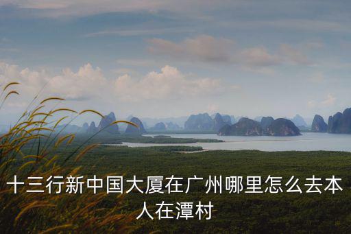十三行新中國大廈在廣州哪里怎么去本人在潭村