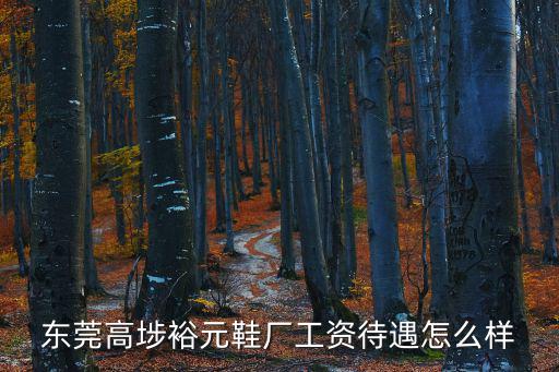 東莞高埗裕元鞋廠工資待遇怎么樣