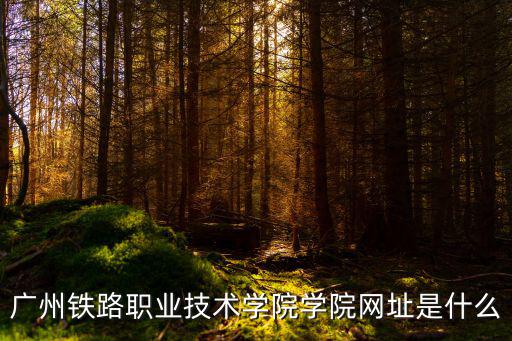 廣州鐵路職業技術學院學院網址是什么