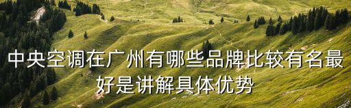 廣州中央空調，廣州白云機場中央空調是什么牌子的哪個單位安裝的