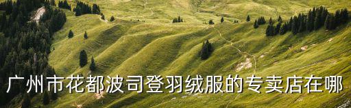 廣州市花都波司登羽絨服的專賣店在哪
