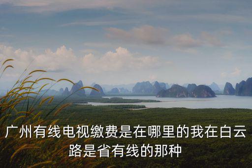 廣州有線電視繳費是在哪里的我在白云路是省有線的那種