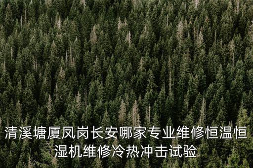 東莞恒溫恒濕箱維修，東莞哪家維修冷熱沖擊試驗箱最專業(yè)