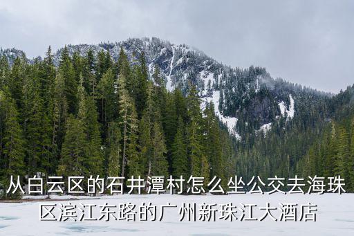 從白云區的石井潭村怎么坐公交去海珠區濱江東路的廣州新珠江大酒店