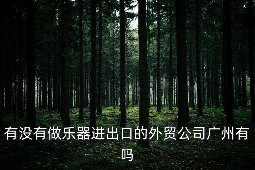 廣州百嘉國際貿易，有沒有做樂器進出口的外貿公司廣州有嗎