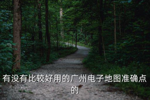 有沒有比較好用的廣州電子地圖準確點的