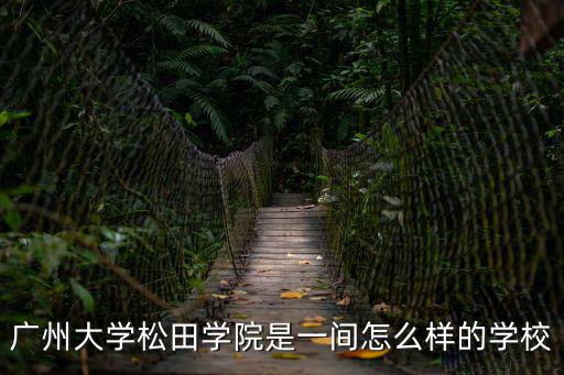 廣州大學松田學院是一間怎么樣的學校