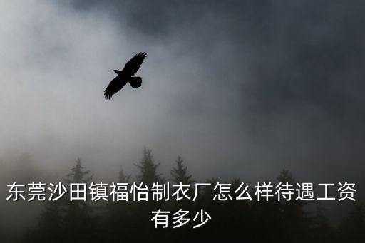 東莞沙田鎮福怡制衣廠怎么樣待遇工資有多少