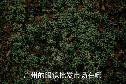 廣州的眼鏡批發市場在哪