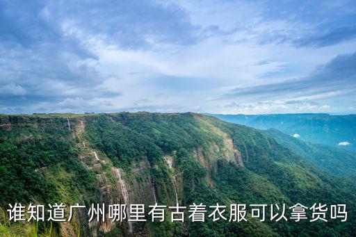 誰知道廣州哪里有古著衣服可以拿貨嗎