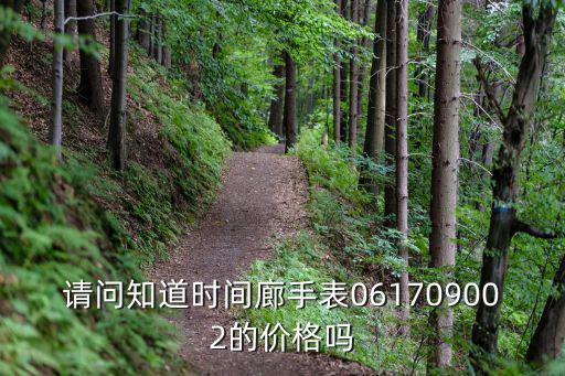 請問知道時間廊手表061709002的價格嗎