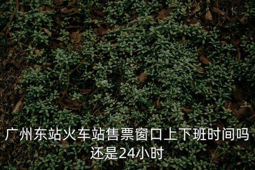 廣州東站火車站售票窗口上下班時間嗎還是24小時