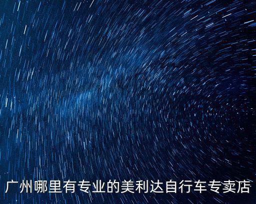 廣州哪里有專業(yè)的美利達自行車專賣店