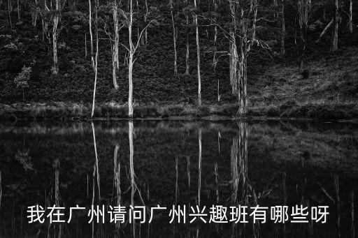 我在廣州請問廣州興趣班有哪些呀