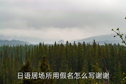 日語居場所用假名怎么寫謝謝