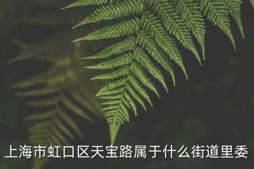 天寶路，上海市虹口區(qū)天寶路屬于什么街道里委