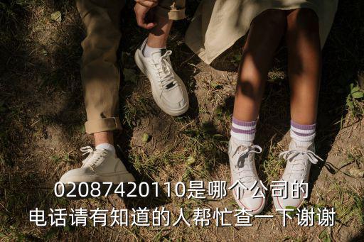 02087420110是哪個公司的電話請有知道的人幫忙查一下謝謝