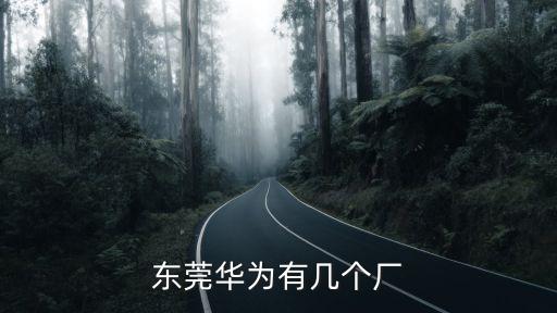東莞華為有幾個廠