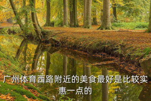 廣州體育西路附近的美食最好是比較實惠一點的