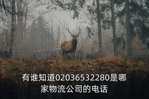有誰知道02036532280是哪家物流公司的電話