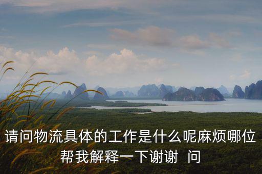 請問物流具體的工作是什么呢麻煩哪位幫我解釋一下謝謝  問