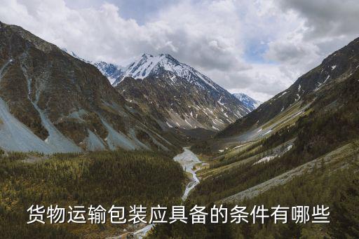 貨物運輸包裝應具備的條件有哪些