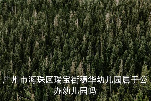 廣州市海珠區(qū)瑞寶街穗華幼兒園屬于公辦幼兒園嗎