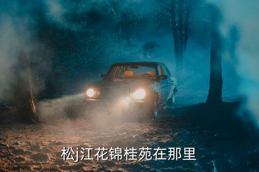 松j江花錦桂苑在那里