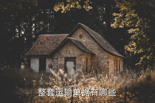 整套運輸單據有哪些