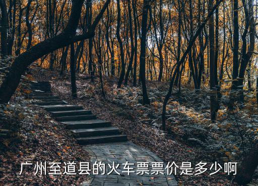 廣州至道縣的火車票票價是多少啊