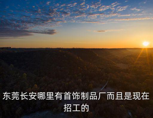 東莞長安哪里有首飾制品廠而且是現(xiàn)在招工的