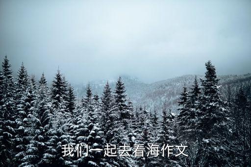 我們一起去看海，現代詩我們一起去看海