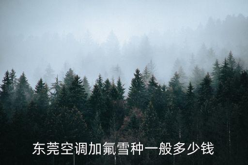 東莞空調加氟雪種一般多少錢