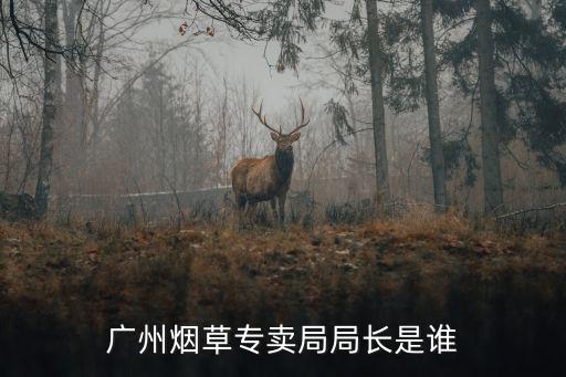 廣州煙草專賣局局長是誰