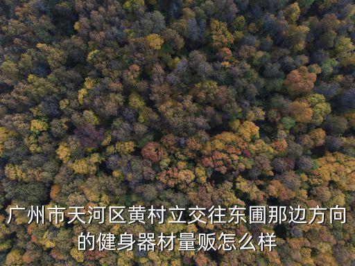 廣州市天河區黃村立交往東圃那邊方向的健身器材量販怎么樣