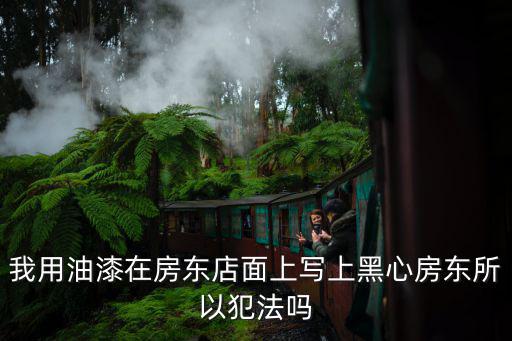 我用油漆在房東店面上寫上黑心房東所以犯法嗎
